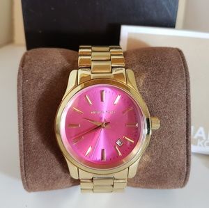 MK Pink and Gold Watch